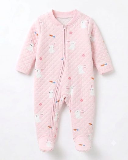 Jumpsuit rabbit pink 3 layers