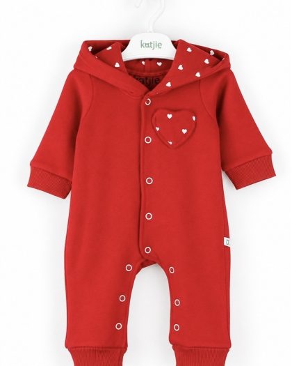 Jumpsuit melton red